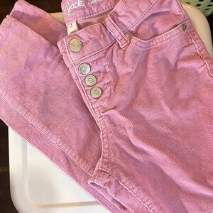 Girls pink corduroy pants
